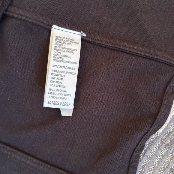 James Perse Shirt Jacket Blazer Utility Pockets Black - Picture 7 of 11